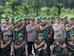 Sinergitas TNI-POLRI Apel Bersama Persiapan Pengamanan dan Wujudkan Cooling System Jelang Pemilu 2024