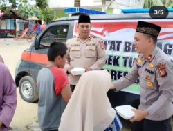 Jum’at Berbagi, Polsek Tualang Peduli Yayasan SLB Fajar Amanah