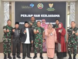 Tancap Gas, Brigjen TNI Sugiyono Laksanakan Penandatanganan Perjanjian Kerja Sama Dengan BKKBN Dan Baznas Provinsi Riau