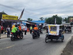 Polres Batu Bara, Melaksanakan Gatur Lalin Dan Live Repot Di Pos PAM L