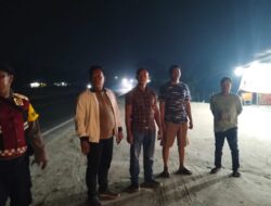 Polsek Medang Deras melaksanakan kegiatan Patroli Malam Antisipasi Terjadinya Kejahatan