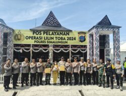 Kapolres Simalungun Dampingi Tim ITWASUM Polri Tinjau Pelaksanaan Operasi Lilin Toba 2024 di Parapat