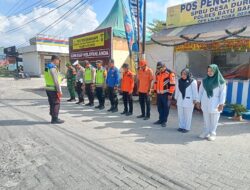 Personil Polres Batu Bara Melaksanakan Kegiatan Apel Pagi Di Pos PAM 3 Durian