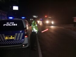 Sat Lantas Polres Batu Bara Melaksanakan Kegiatan Patroli Blue Light