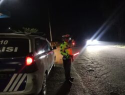 Personil Sat Lantas Polres Batu Bata, Patroli di Beberapa Titik Rawan..