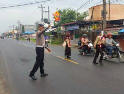 Personil Sat Lantas Polres Batu Bara, Melaksanakan Kegiatan Dibeberapa Titik wilkum Batu Bara
