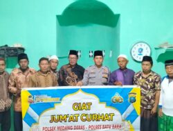 Personil Polsek Medang Deras melaksanakan Kegiatan Cooling System Dan Jumat Curhat