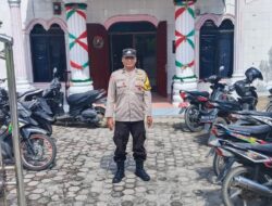 Personil Polsek Lima Puluh Melaksanakan Kegiatan PAM Ibadah Minggu