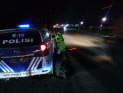Sat Lantas Polres Batu Bara Gencar, Melaksanakan Kegiatan Patroli Blue Light Di Wilayah Hukum Polres Batu Bara