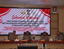 Polres Batu Bara Melaksanakan Kegiatan Monitoring Dan Evaluasi (Mone) Tentang Ketahanan Pangan..