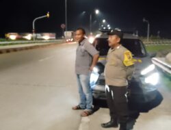 Kapolsek Lima Puluh Melaksanakan Kegiatan Patroli Malam