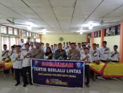 Tanamkan Disipilin Berlalu Lintas Sejak Dini, Dengan Humanis Personil Satlantas Polres Batu Bara Gelar Police Goes To School 