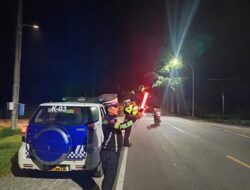 Sat Lantas Polres Batu Bara.Melakasanakan Kegiatan Patroli Blue Light
