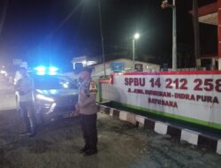 Polsek Indrapura Melaksanakan kegiatan Patroli Pada Malam Hari
