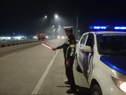 Sat Lantas Polres Batu Bara, Melaksanakan Kegiatan Patroli Blue Light Di Lokasi Rawan Laka