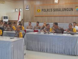Kapolres Simalungun Ikuti Diskusi Panel Peningkatan Kinerja Kapolsek di Polda Jajaran
