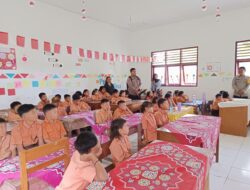 Polres Simalungun Menggelar Program Makan Bergizi Gratis untuk Siswa SDN 097319 Siopat Suhu