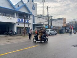 Sat Lantas Polres Batu Bara, Melaksanakan Kegiatan Patroli Dan Pengamanan Ibadah Gereja Minggu