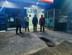 Kapolsek Medang Deras AKP Abdi Tansar SH, MH, Melaksanakan Patroli Malam