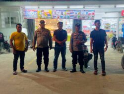 Patroli Malam,Giat Personil Polsek Medang Deras, Antisipasi Kejahatann Geng Motor