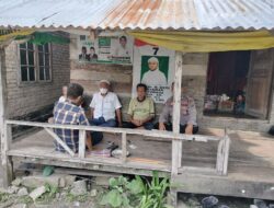 Kasi Humas Polres Batu Bara AKP A.H. Sagala dan jajaran melakukan penyaluran bantuan sembako kepada warga kurang mampu kepada Masyarakat Dusun Blok X Pematang Cengkering, Kec. Medang Deras Kab. Batu Bara