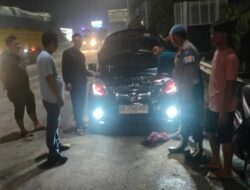 Polsek Indrapura, Patroli Antisipasi Gangguan Kantibmas Sasaran Balap Liar