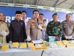 Polres Batubara Gelar Pers Release penangkapan Narkoba.