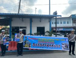 Satlantas Polres Batu Bara Sosialisasikan Operasi Keselamatan Toba 2025