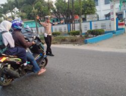 Sat lantas Polres Batubara laksanakan giat Strong Point, Pos Padat Pag