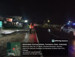 Sat Lantas Polres Simalungun Laksanakan Blue Light Patrol Demi Keamanan Berlalu Lintas