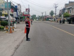 Kasat Samapta Polres Batu Bara, Melaksanakan Kegiatan Strong Point pagi.