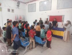 Personil Polsek Labuhan Ruku’, Melaksanakan kegiatan, Sosialisasi Berupa Kenakalan Anak