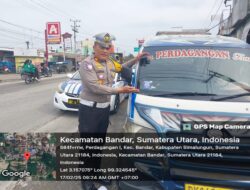 Kasat Lantas Polres Simalungun Pimpin Operasi Keselamatan Toba 2025 di Jalur Asahan-Batubara