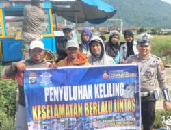 Satlantas Polres Simalungun Sosialisasikan Keselamatan Berlalu Lintas di Silimakuta