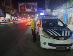 Personil Sat Lantas Polres Batubara Laksanakan Blue Light Patroli untuk Ciptakan Keamanan di wilayah Kabupaten Batubara