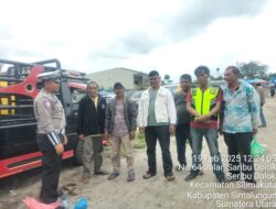 Sat Lantas Polres Simalungun Gelar Penyuluhan Lalu Lintas di Pasar Sayur Saribu Dolok