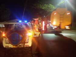 Sat Lantas Polres Batu Bara, Melaksanakan Patroli Blue Light, Antisipasi Gangguan Laka