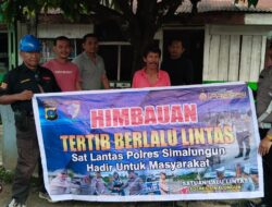 Komitmen Jaga Kamseltibcarlantas Sat Lantas Polres Simalungun Gelar Penyuluhan Keselamatan Berkendara