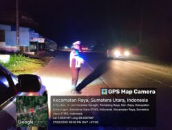 Sat Lantas Polres Simalungun Gelar Blue Light Patrol, Amankan Situasi Kamseltibcarlantas di Malam Hari