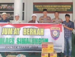 Kapolsek Tanah Jawa Gelar Jumat Berkah Di Parsulukan Serambi Babusalam