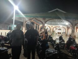 Polsek Lima Puluh,Gelar Pengamanan Sholat Tarawih 1446 H Di Wilayah Hukum Polsek Lima Puluh.