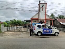 Polres Batu Bara Gelar Patroli dan Pengamanan di Sejumlah Gereja untuk Jamin Keamanan Ibadah Minggu