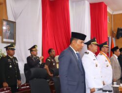 Polres Batu Bara, Melaksanakan, Giat Rapat Paripurna dan Pelepasan Purna Bakti Pejabat Bupati Batubara.