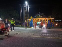 Sat Lantas Polres Batu Bara, Patroli Blue Light Dan Pengaturan Dilokasi Mesjid.