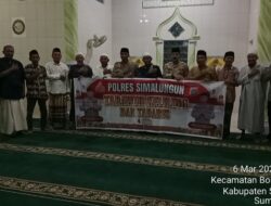 Wakapolres Simalungun Sambangi Masjid di Bosar Maligas, Tebarkan Pesan Kamtibmas dan Sholat Tarawih Bersama Warga