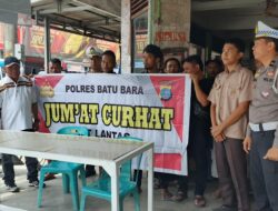 Momen Bulan Ramadhan 1446 H, Sat Lantas Polres Batu Bara Jumat Curhat Ajak Masyarakat Dan Supir Angkot Agar Tertib Berlalu Lintas 