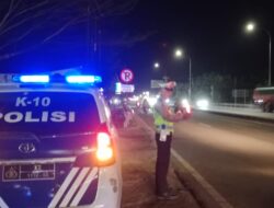 Sat Lantas Polres Batu Bara, Pastikan Keamanan Rawan Laka,dan Patroli Blue Light.