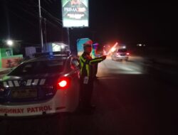 Sat Lantas Polres Batu Bara, Gelar Patroli Blue Light,Guna Antisipasi Gangguan Kamseltibcar lantas.