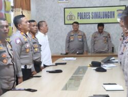 Kapolres Simalungun Ikuti Virtual Launching Blue Community Policing Program Prioritas Kapolda Sumut