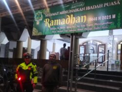 Satlantas Polres Simalungun Gelar Blue Light Patrol Amankan Sholat Subuh di Masjid-masjid Wilayah Hukum Polres Simalungun
